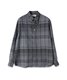 CULLNI（クルニ）の「Sheer Tile Check Chin Tab Shirt（シャツ/ブラウス）」