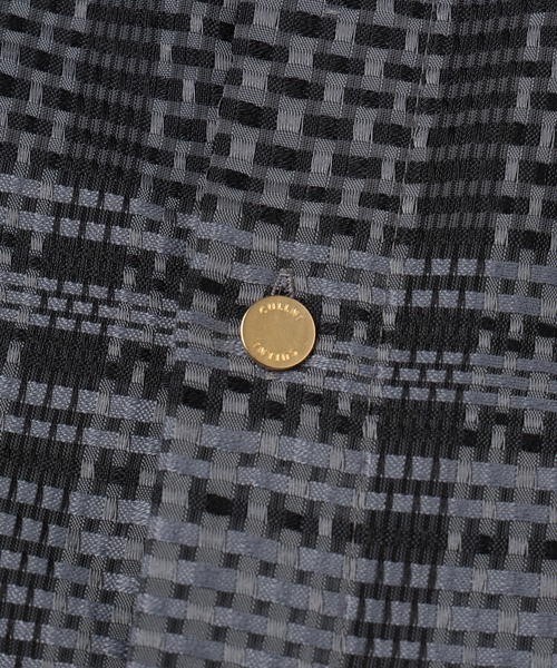 CULLNI(クルニ)の「Sheer Tile Check Chin Tab Shirt(シャツ/ブラウス・メンズ・ネイビー/ブラック/グレー/オフホワイト・1/0/2)」の20枚目の写真