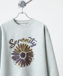 ATELANE（アテレーン）の「ATELANE / スウェードポンチ/アソート/刺繍デザイン/ロングスリーブ（スウェット）」