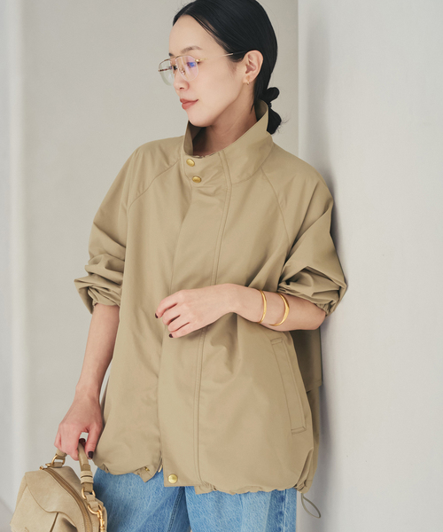 plage（プラージュ）の「TRADITIONAL WEATHERWEAR 別注 ブルゾン（その他アウター・レディース・ベージュ/ブラック・FREE）」の2枚目の写真