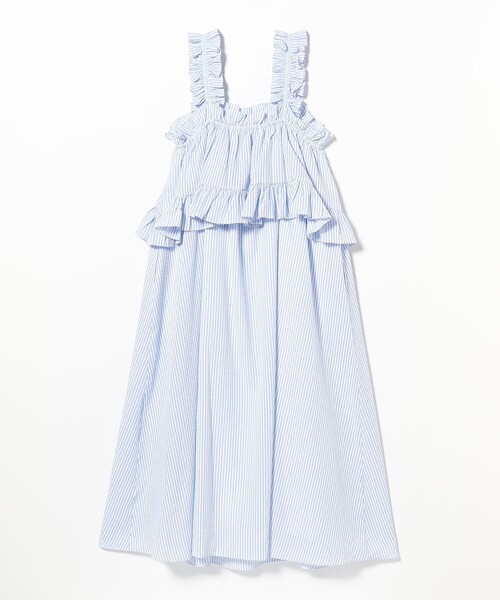 mmts（マミタス）の「ストライプ ルビー フリル キャミワンピース（ワンピース・レディース・ブラック/サックスブルー・MEDIUM/SMALL）」の17枚目の写真