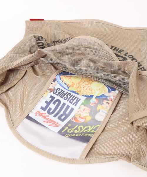 FRUIT OF THE LOOM(フルーツオブザルーム)の「VINTAGE Kellogg’s mesh eco bag / ケロッグコラボ レトロデザイン メッシュ素材 エコバッグ(ハンドバッグ・メンズ・サックスブルー/ブラック/オレンジ・FREE)」の6枚目の写真
