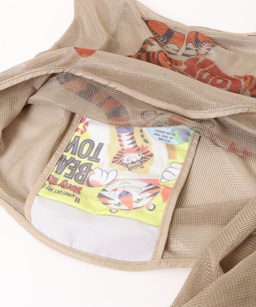FRUIT OF THE LOOM(フルーツオブザルーム)の「VINTAGE Kellogg’s mesh eco bag / ケロッグコラボ レトロデザイン メッシュ素材 エコバッグ(ハンドバッグ・メンズ・サックスブルー/ブラック/オレンジ・FREE)」の5枚目の写真