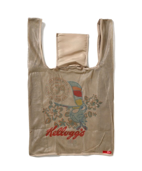 FRUIT OF THE LOOM(フルーツオブザルーム)の「VINTAGE Kellogg’s mesh eco bag / ケロッグコラボ レトロデザイン メッシュ素材 エコバッグ(ハンドバッグ・メンズ・サックスブルー/ブラック/オレンジ・FREE)」の10枚目の写真