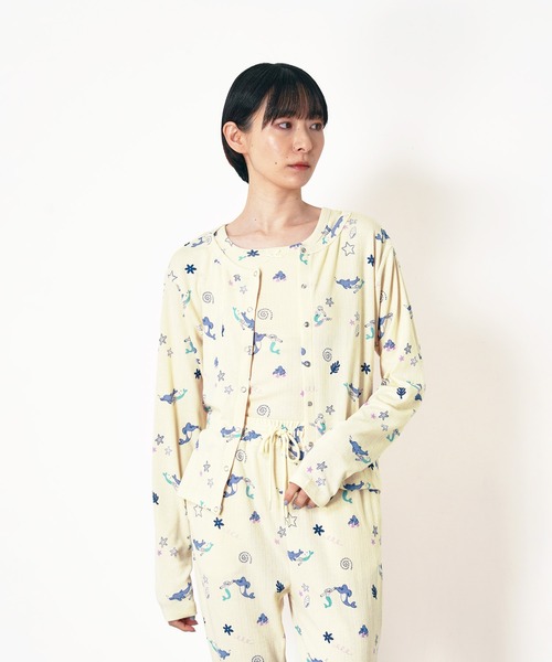Common Noun(コモン ナウン)の「“SEA” Midori Nakajima 針抜きカーディガン(カーディガン/ボレロ・レディース・イエロー/サックスブルー・M)」の2枚目の写真