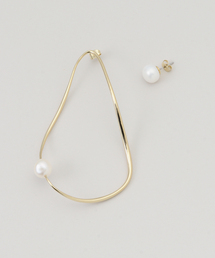 STELLAR HOLLYWOOD/ステラハリウッド アシンメトリーフープピアス