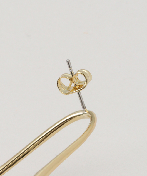 La TOTALITE（ラトータリテ）の「STELLAR HOLLYWOOD/ステラハリウッド アシンメトリーフープピアス（ピアス（両耳用）・レディース・ゴールド・FREE）」の3枚目の写真