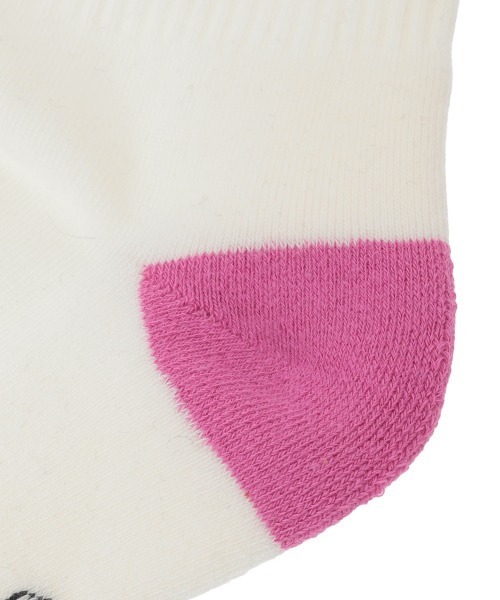 Candy Stripper(キャンディストリッパー)の「【U・SA・HA・NA】EMBROIDERY RIB ソックス(ソックス/靴下・レディース・ピンク/ブラック/オフホワイト・FREE)」の6枚目の写真