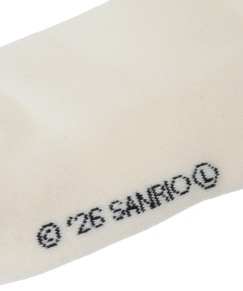 Candy Stripper(キャンディストリッパー)の「【U・SA・HA・NA】EMBROIDERY RIB ソックス(ソックス/靴下・レディース・ピンク/ブラック/オフホワイト・FREE)」の7枚目の写真