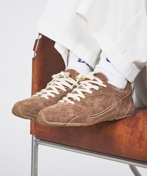 MOHI（モヒ）の「【MOHI/モヒ】スウェードスニーカー（スニーカー・レディース・ベージュ/ブラウン・35/39/37）」の7枚目の写真