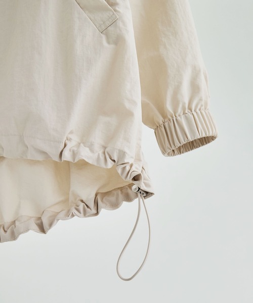 etoll.（エトル）の「ナイロンスタンドカラーブルゾン（ブルゾン・レディース・ブラック/アイボリー・M）」の22枚目の写真