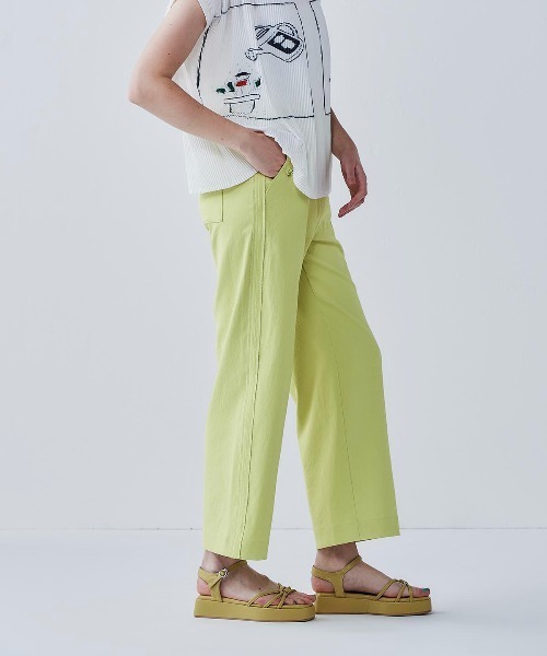 STUDIO PICONE(スタジオピッコーネ)の「サイドステッチUV速乾ワイドパンツ(その他パンツ・レディース・グレー/ベージュ/ライトグリーン/ホワイト・M/L/LL)」の16枚目の写真