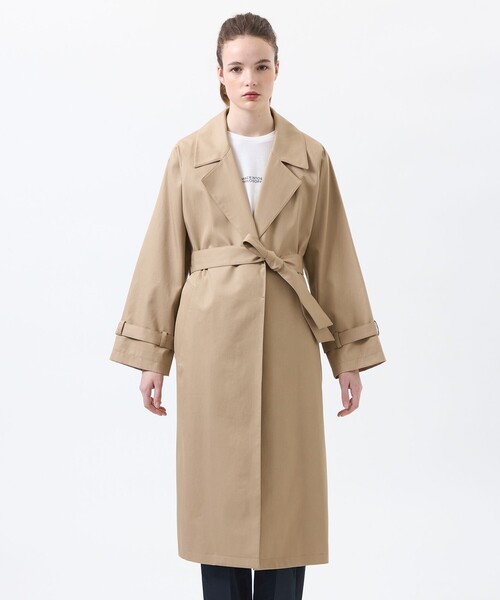 MACKINTOSH PHILOSOPHY(マッキントッシュ フィロソフィー)の「【WEB&一部店舗限定】【AIRDRIE(エイドリー)】コットンギャバジン(トレンチコート・レディース・ダークネイビー/ベージュ・38/36)」の5枚目の写真