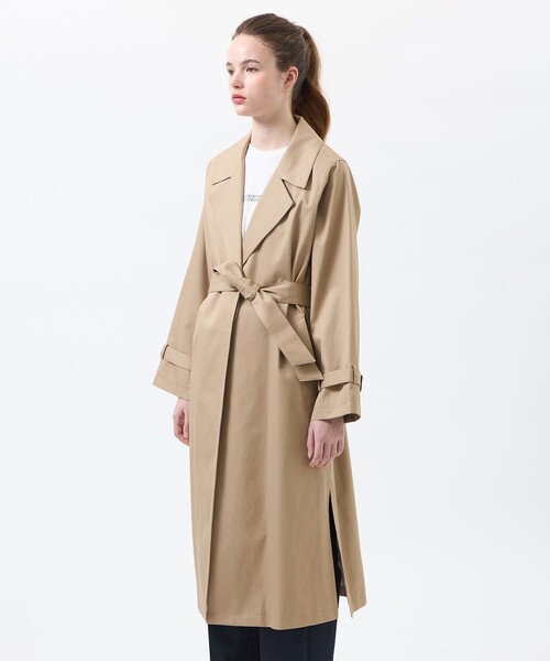 MACKINTOSH PHILOSOPHY(マッキントッシュ フィロソフィー)の「【WEB&一部店舗限定】【AIRDRIE(エイドリー)】コットンギャバジン(トレンチコート・レディース・ダークネイビー/ベージュ・38/36)」の6枚目の写真