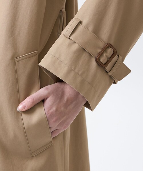 MACKINTOSH PHILOSOPHY(マッキントッシュ フィロソフィー)の「【WEB&一部店舗限定】【AIRDRIE(エイドリー)】コットンギャバジン(トレンチコート・レディース・ダークネイビー/ベージュ・38/36)」の8枚目の写真