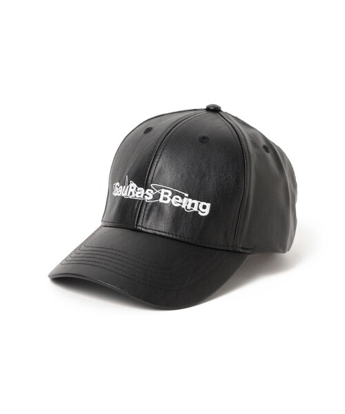 BEAMS T(ビームスティー)の「SauRas Being / A-Cheat Leather 6PCAP(キャップ・メンズ・ブラック・ONE SIZE)」の1枚目の写真