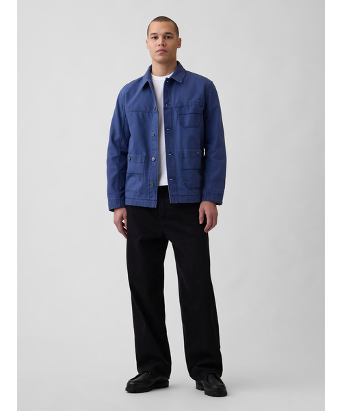 GAP(ギャップ)の「キャンバス チョアジャケット(カバーオール・メンズ・ブルー・XS/S/M/L/XL)」の2枚目の写真