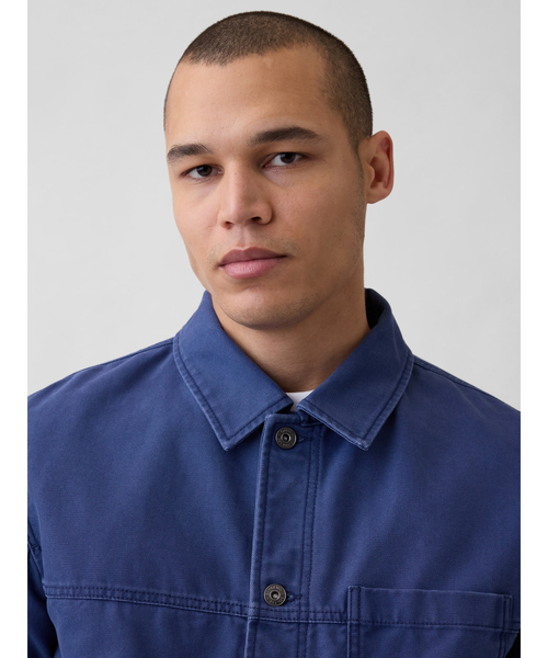 GAP(ギャップ)の「キャンバス チョアジャケット(カバーオール・メンズ・ブルー・XS/S/M/L/XL)」の4枚目の写真