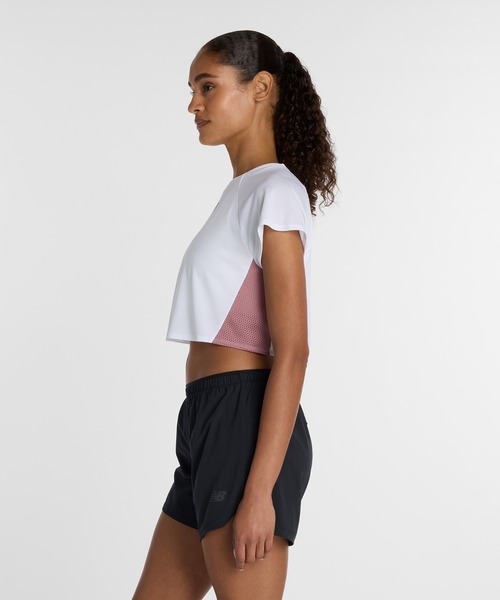 NEW BALANCE(ニューバランス)の「ファストデイズTシャツ(Tシャツ/カットソー・レディース・ホワイト/ネイビー・SMALL/MEDIUM/LARGE/X-LARGE)」の3枚目の写真