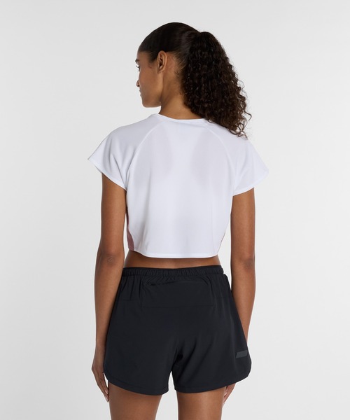 NEW BALANCE(ニューバランス)の「ファストデイズTシャツ(Tシャツ/カットソー・レディース・ホワイト/ネイビー・SMALL/MEDIUM/LARGE/X-LARGE)」の4枚目の写真