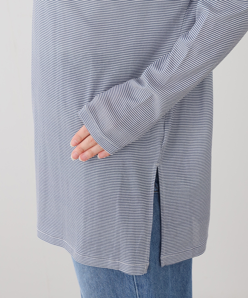 OUTDOOR PRODUCTS（アウトドアプロダクツ）の「miller Light Prib Crew L/S Tee（Tシャツ/カットソー・レディース・ネイビー・FREE）」の5枚目の写真