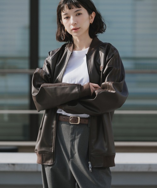 adidas/アディダス SST PLEATHER フェイクレザー ジャケット 2026年春