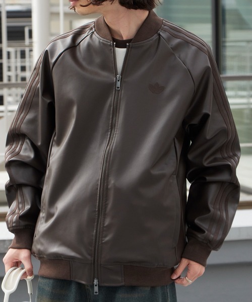 adidas/アディダス SST PLEATHER フェイクレザー ジャケット 2026年春