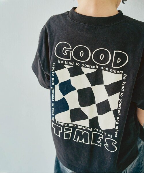 p.premier(ピードットプルミエ)の「SHIRO-KUROグラフィックTシャツ(Tシャツ/カットソー・キッズ・ブラック/アイボリー・80/90/100/110/120/130/140)」の21枚目の写真