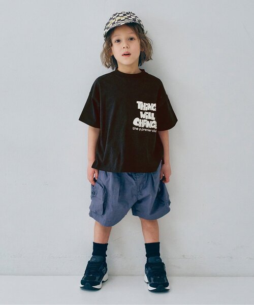 p.premier(ピードットプルミエ)の「SHIRO-KUROグラフィックTシャツ(Tシャツ/カットソー・キッズ・ブラック/アイボリー・80/90/100/110/120/130/140)」の20枚目の写真