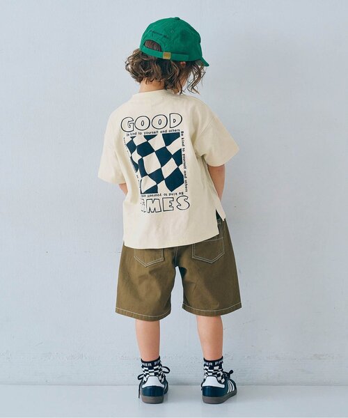 p.premier(ピードットプルミエ)の「SHIRO-KUROグラフィックTシャツ(Tシャツ/カットソー・キッズ・ブラック/アイボリー・80/90/100/110/120/130/140)」の14枚目の写真