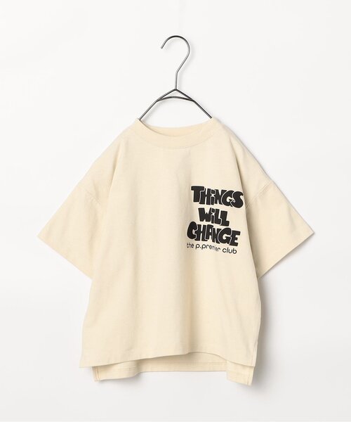 p.premier(ピードットプルミエ)の「SHIRO-KUROグラフィックTシャツ(Tシャツ/カットソー・キッズ・ブラック/アイボリー・80/90/100/110/120/130/140)」の10枚目の写真