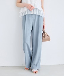 VIS（ビス）の「美easyリネンライクワイドパンツ/イージーケア・接触冷感・セットアップ対応（その他パンツ）」