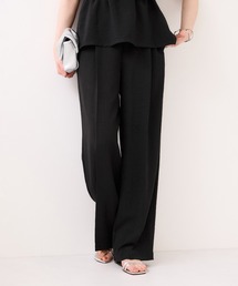 VIS（ビス）の「美easyリネンライクワイドパンツ/イージーケア・接触冷感・セットアップ対応（その他パンツ）」