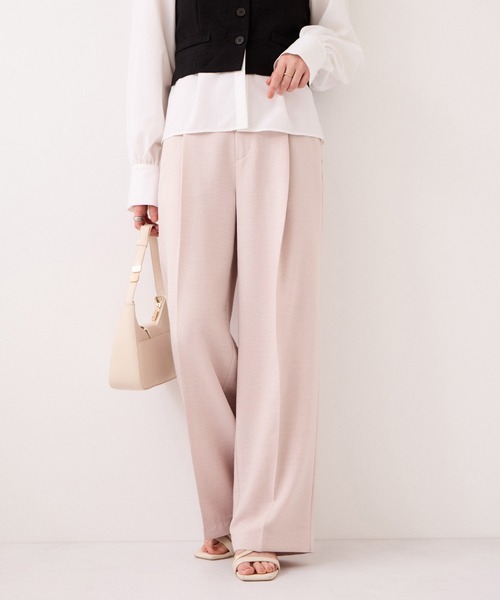 VIS（ビス）の「美easyリネンライクワイドパンツ/イージーケア・接触冷感・セットアップ対応（その他パンツ・レディース・ピンク/ブラック/キナリ/グレー・L/M/S/SS）」の17枚目の写真