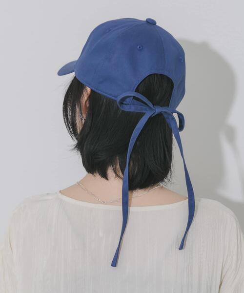 SMELLY（スメリー）の「バックリボンキャップ（キャップ・レディース・ベージュ/ブラック/ブルー・-）」の22枚目の写真