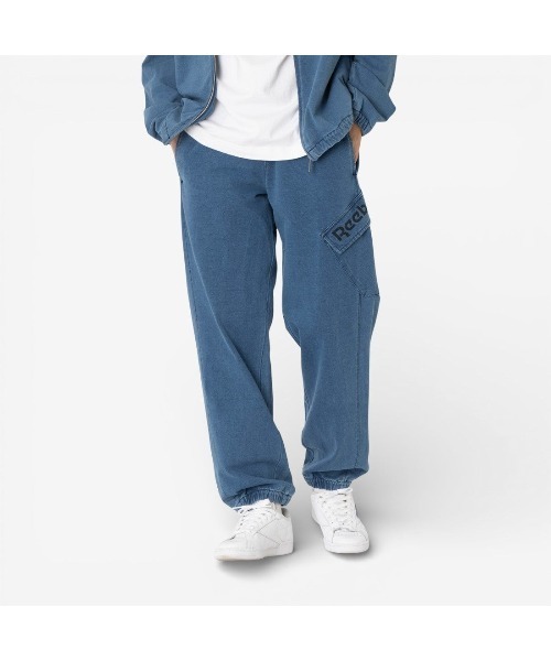 Reebok（リーボック）の「ウォッシュド ジョガーパンツ / STREET SPORT WASHED JOGGER PANTS（その他パンツ・メンズ・ブルー・X-LARGE/SMALL/MEDIUM/LARGE）」の2枚目の写真