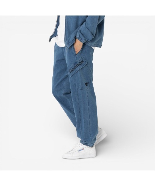 Reebok（リーボック）の「ウォッシュド ジョガーパンツ / STREET SPORT WASHED JOGGER PANTS（その他パンツ・メンズ・ブルー・X-LARGE/SMALL/MEDIUM/LARGE）」の3枚目の写真