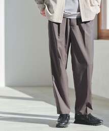 green label relaxing（グリーンレーベルリラクシング）の「ウォッシャブル トロ オルマイ ワイドパンツ W3 イージーパンツ -ストレッチ-（その他パンツ）」