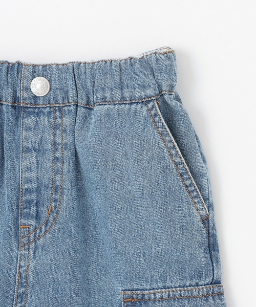 XLARGE KIDS（エクストララージキッズ）の「デニムカーゴハーフパンツ（その他パンツ・キッズ・ブルー/ライトブルー・140cm/130cm/120cm/110cm/100cm/90cm）」の3枚目の写真