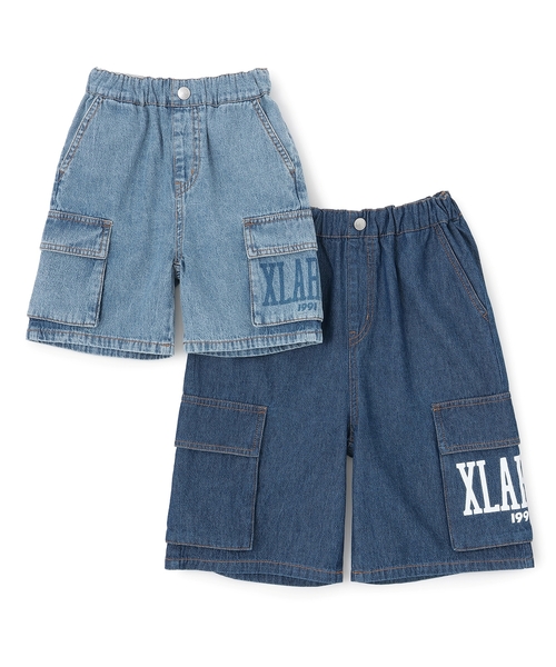 XLARGE KIDS（エクストララージキッズ）の「デニムカーゴハーフパンツ（その他パンツ・キッズ・ブルー/ライトブルー・140cm/130cm/120cm/110cm/100cm/90cm）」の9枚目の写真