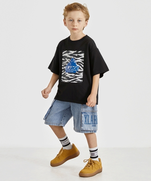 XLARGE KIDS（エクストララージキッズ）の「デニムカーゴハーフパンツ（その他パンツ・キッズ・ブルー/ライトブルー・140cm/130cm/120cm/110cm/100cm/90cm）」の15枚目の写真