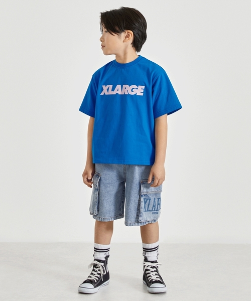 XLARGE KIDS（エクストララージキッズ）の「デニムカーゴハーフパンツ（その他パンツ・キッズ・ブルー/ライトブルー・140cm/130cm/120cm/110cm/100cm/90cm）」の16枚目の写真