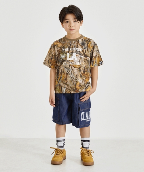 XLARGE KIDS（エクストララージキッズ）の「デニムカーゴハーフパンツ（その他パンツ・キッズ・ブルー/ライトブルー・140cm/130cm/120cm/110cm/100cm/90cm）」の20枚目の写真