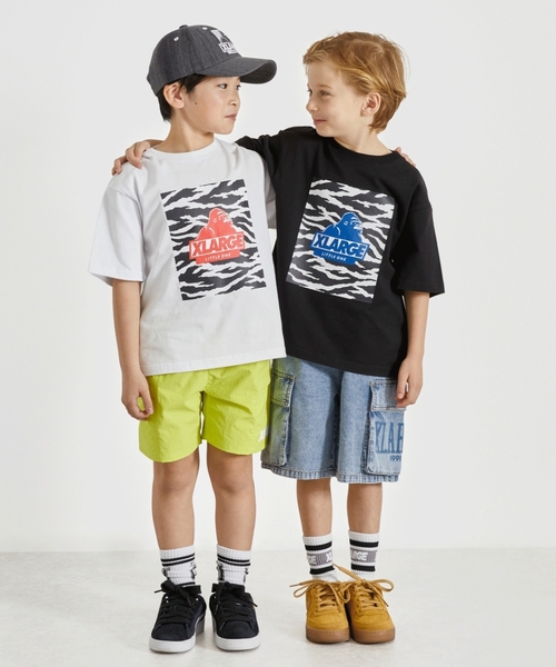 XLARGE KIDS（エクストララージキッズ）の「デニムカーゴハーフパンツ（その他パンツ・キッズ・ブルー/ライトブルー・140cm/130cm/120cm/110cm/100cm/90cm）」の21枚目の写真