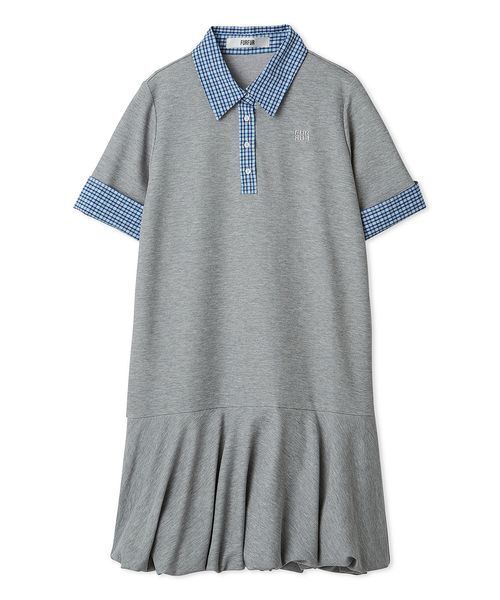 FURFUR(ファーファー)の「レイヤードポロシャツミニワンピ(ワンピース・レディース・その他/ブラック/グレー・F)」の11枚目の写真