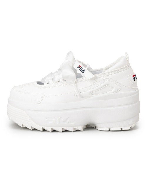FILA(フィラ)の「DISRUPTOR WEDGE BALLET(スニーカー・レディース・ホワイト・26.0cm/25.5cm/25.0cm/24.5㎝/24.0cm/23.5cm/23.0cm)」の4枚目の写真