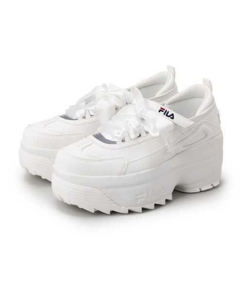 FILA(フィラ)の「DISRUPTOR WEDGE BALLET(スニーカー・レディース・ホワイト・26.0cm/25.5cm/25.0cm/24.5㎝/24.0cm/23.5cm/23.0cm)」の9枚目の写真