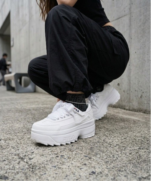 FILA(フィラ)の「DISRUPTOR WEDGE BALLET(スニーカー・レディース・ホワイト・26.0cm/25.5cm/25.0cm/24.5㎝/24.0cm/23.5cm/23.0cm)」の8枚目の写真