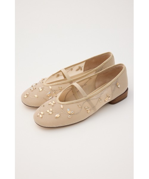 STACCATO(スタッカート)の「エンブロイドメッシュフラット(バレエシューズ・レディース・ベージュ系その他/グレー・24.5cm/24.0cm/23.5cm/23.0cm/22.5cm)」の3枚目の写真