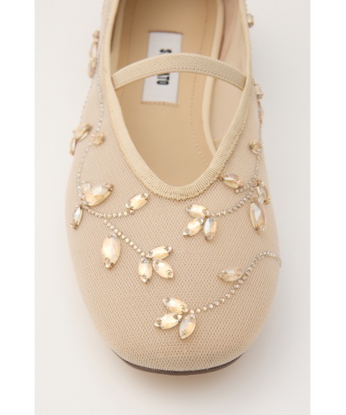 STACCATO(スタッカート)の「エンブロイドメッシュフラット(バレエシューズ・レディース・ベージュ系その他/グレー・24.5cm/24.0cm/23.5cm/23.0cm/22.5cm)」の10枚目の写真